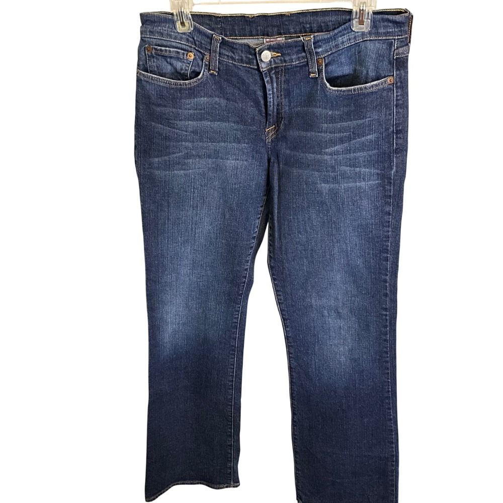 Vintage Lucky Brand Womens Jeans Midrise Flare Regular Length 31 Blue Denim Y2K